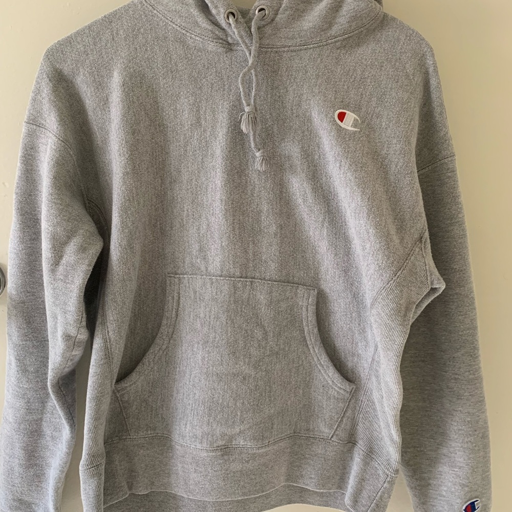 grey champion hoodie
